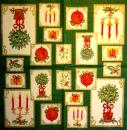 197 Weihnachten Blumen - 3-lagig (grün) - Ihr
